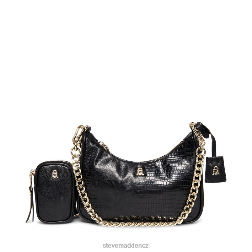 Taška Černá LR2BN409 unisex Steve Madden bvitální ještěrka