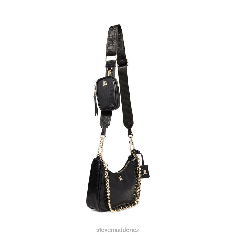 Taška Černá LR2BN409 unisex Steve Madden bvitální ještěrka