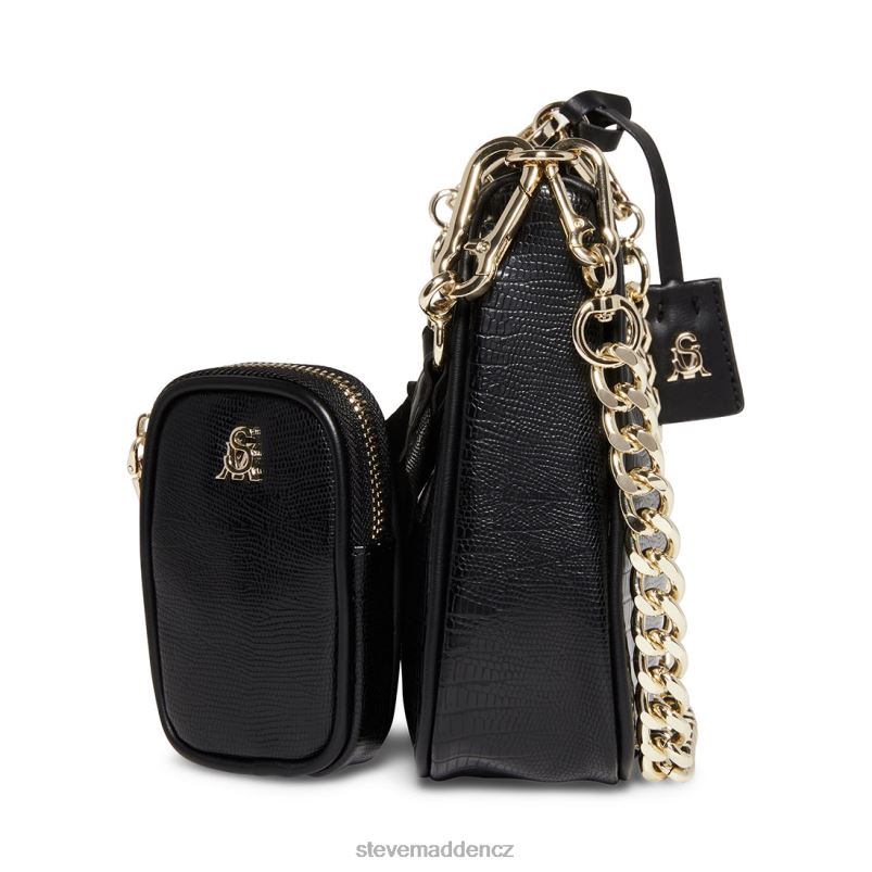 Taška Černá LR2BN409 unisex Steve Madden bvitální ještěrka
