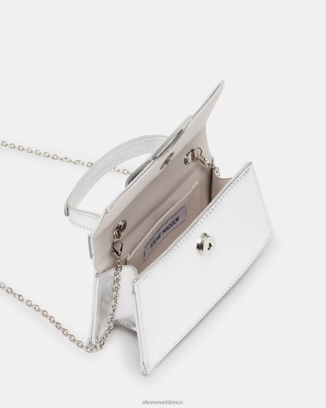 Taška stříbrná metalíza LR2BN437 unisex Steve Madden barlan