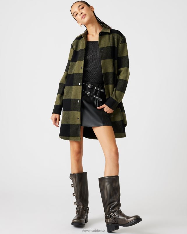 nošení šalvěj LR2BN577 ženy Steve Madden eldridge kostkovaný kabát