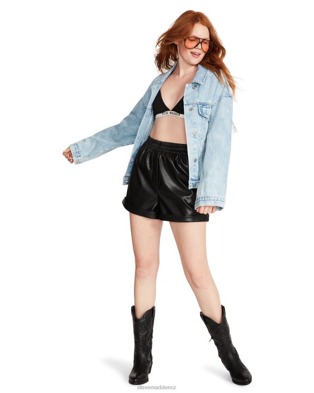 nošení džínová tkanina LR2BN580 ženy Steve Madden Sienna džínová bunda kamínky
