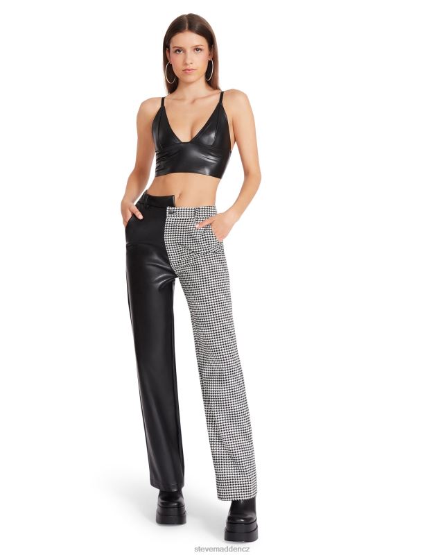 nošení bílý LR2BN685 ženy Steve Madden mackenzie houndstooth kalhoty