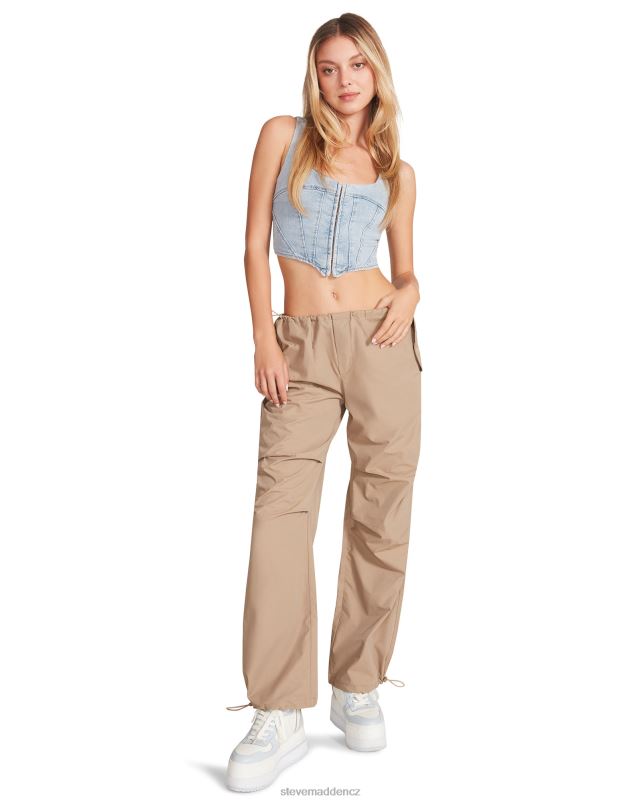 nošení khaki/béžová LR2BN655 ženy Steve Madden pia padákové kalhoty