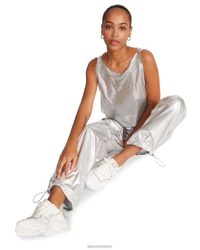 nošení stříbrný LR2BN668 ženy Steve Madden pia padákové kalhoty