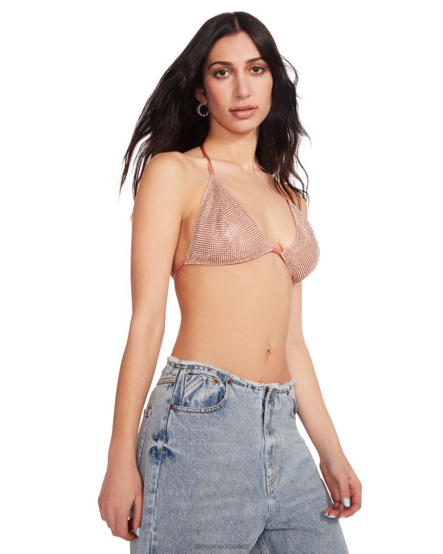 nošení růžový LR2BN785 ženy Steve Madden kamínkový top bikin