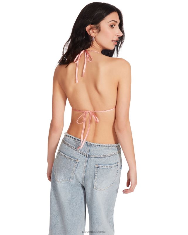nošení růžový LR2BN785 ženy Steve Madden kamínkový top bikin