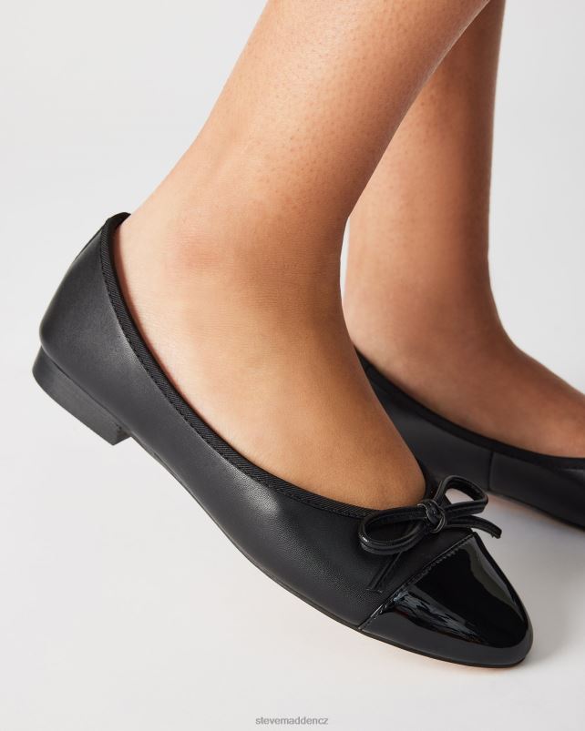 obuv Černá kůže LR2BN503 ženy Steve Madden ellison