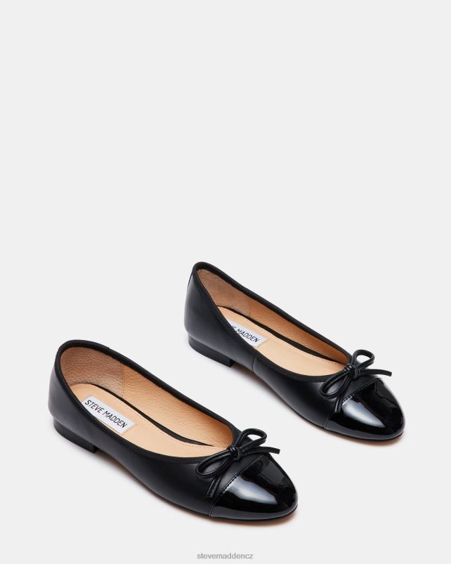 obuv Černá kůže LR2BN503 ženy Steve Madden ellison
