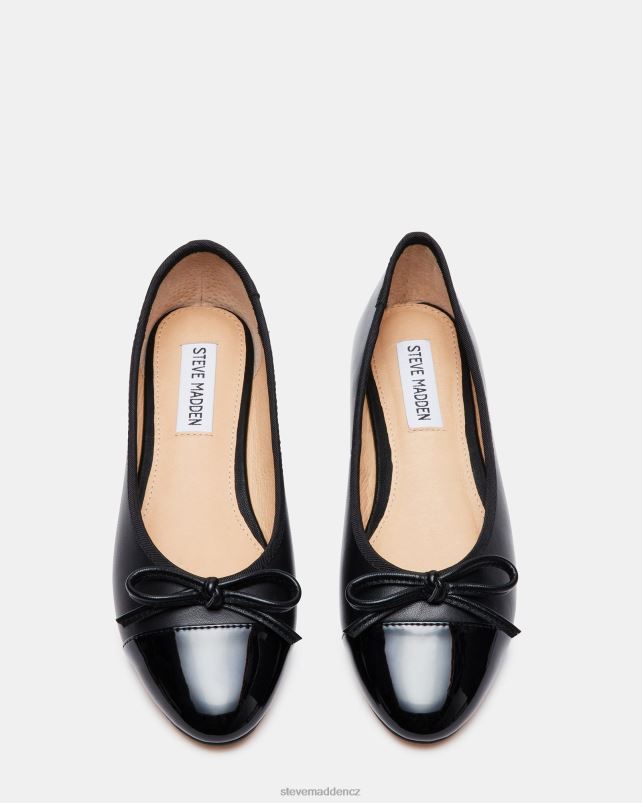 obuv Černá kůže LR2BN503 ženy Steve Madden ellison