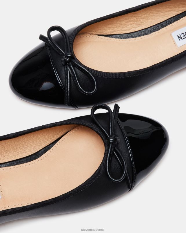 obuv Černá kůže LR2BN503 ženy Steve Madden ellison