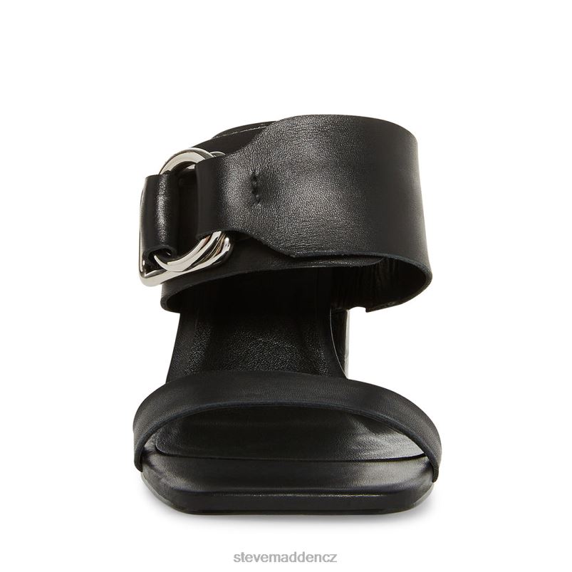 obuv Černá kůže LR2BN528 ženy Steve Madden leda