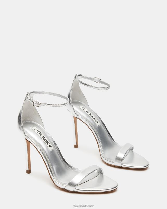 obuv stříbrná kůže LR2BN544 ženy Steve Madden tecy