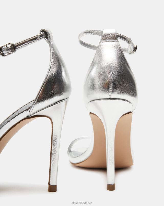 obuv stříbrná kůže LR2BN544 ženy Steve Madden tecy