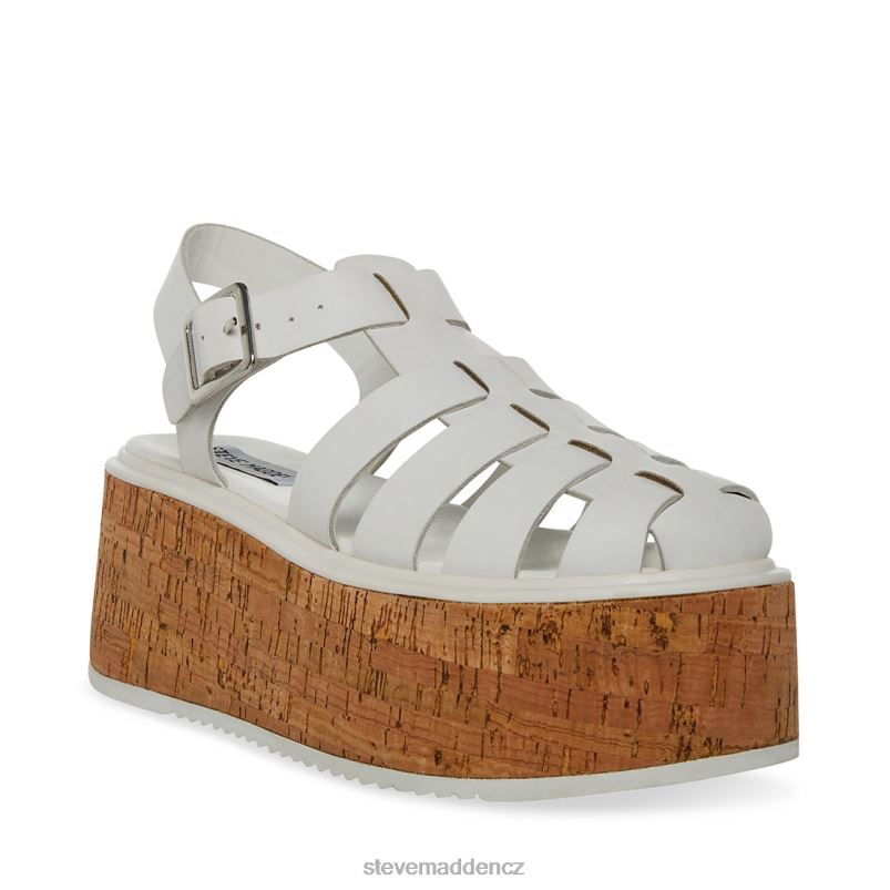 obuv bílá kůže LR2BN154 ženy Steve Madden lazlo
