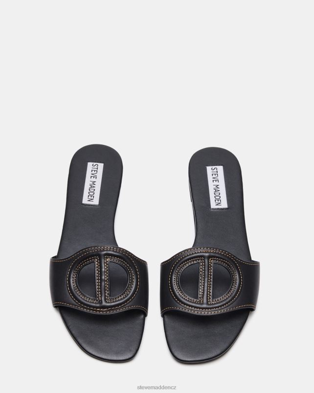 obuv Černá kůže LR2BN108 ženy Steve Madden kylah