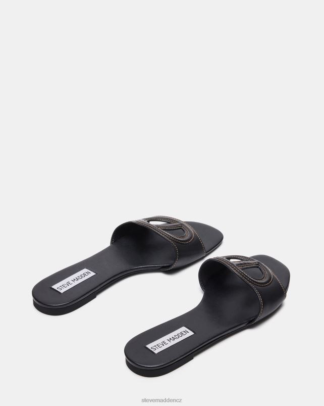 obuv Černá kůže LR2BN108 ženy Steve Madden kylah