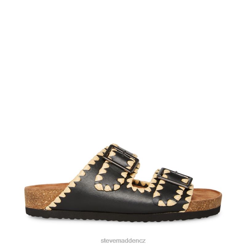 obuv Černá kůže LR2BN112 ženy Steve Madden cheyanne