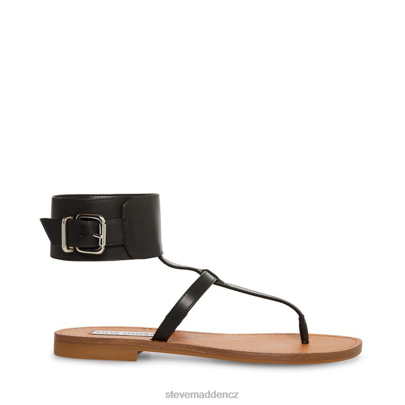 obuv Černá kůže LR2BN125 ženy Steve Madden rico