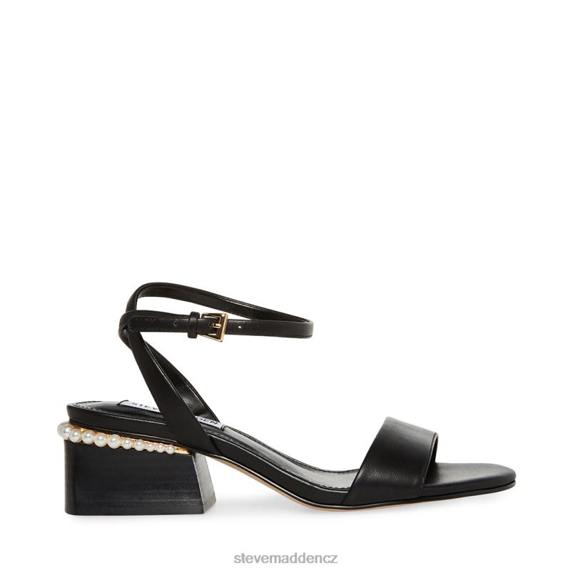 obuv Černá kůže LR2BN134 ženy Steve Madden nora