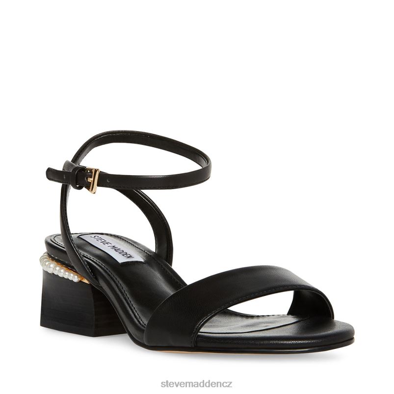 obuv Černá kůže LR2BN134 ženy Steve Madden nora