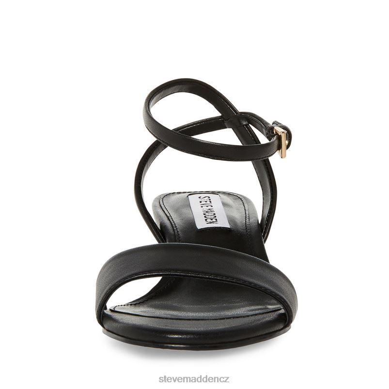 obuv Černá kůže LR2BN134 ženy Steve Madden nora