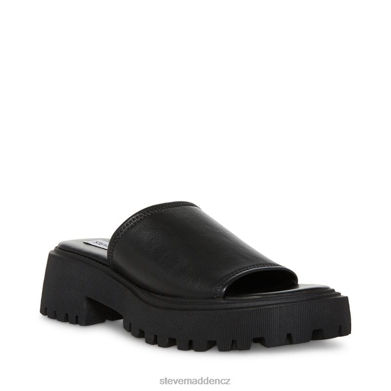 obuv Černá kůže LR2BN151 ženy Steve Madden sophina