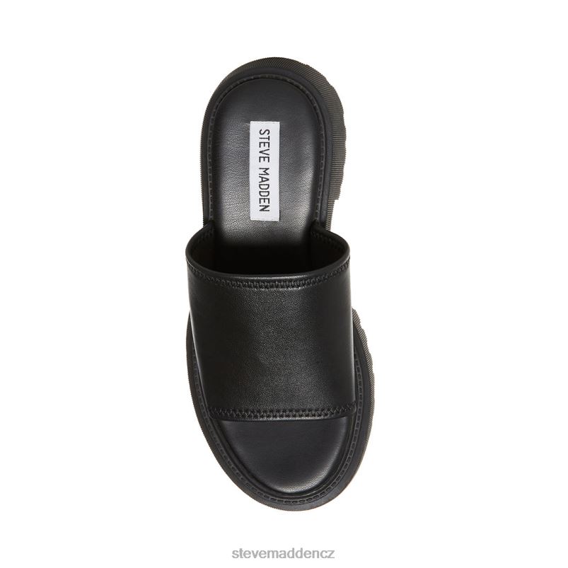 obuv Černá kůže LR2BN151 ženy Steve Madden sophina
