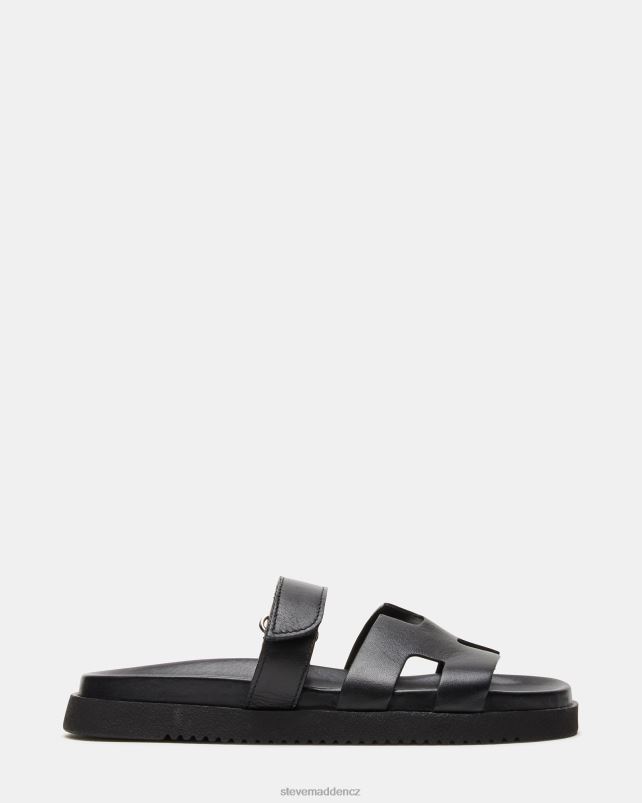 obuv Černá kůže LR2BN1 ženy Steve Madden mayven