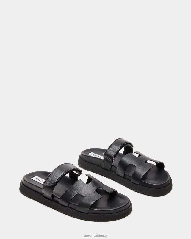 obuv Černá kůže LR2BN1 ženy Steve Madden mayven