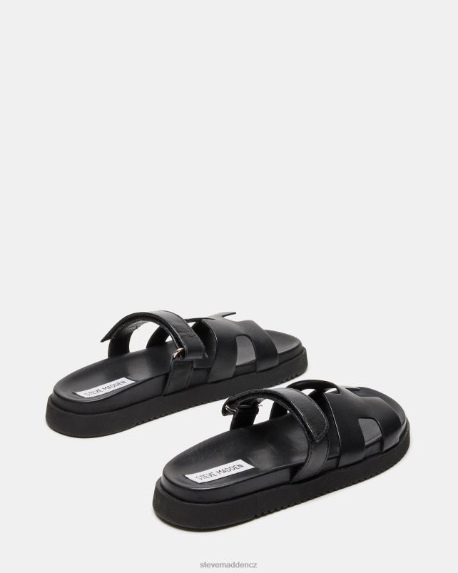obuv Černá kůže LR2BN1 ženy Steve Madden mayven