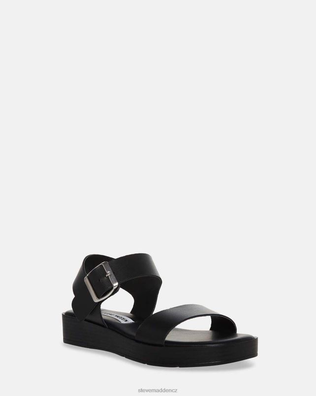 obuv Černá kůže LR2BN22 ženy Steve Madden keenan