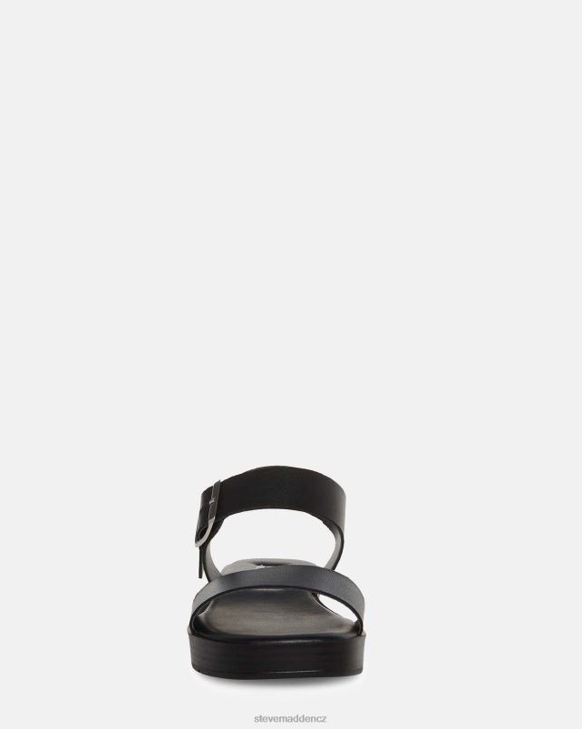 obuv Černá kůže LR2BN22 ženy Steve Madden keenan