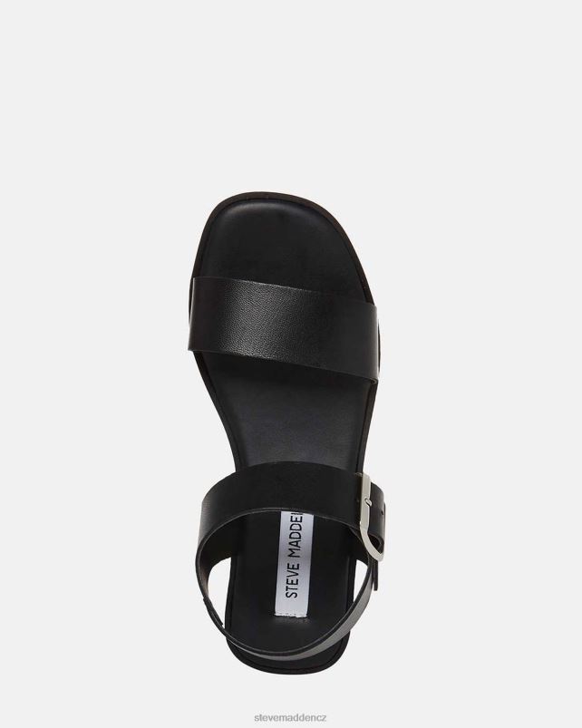 obuv Černá kůže LR2BN22 ženy Steve Madden keenan
