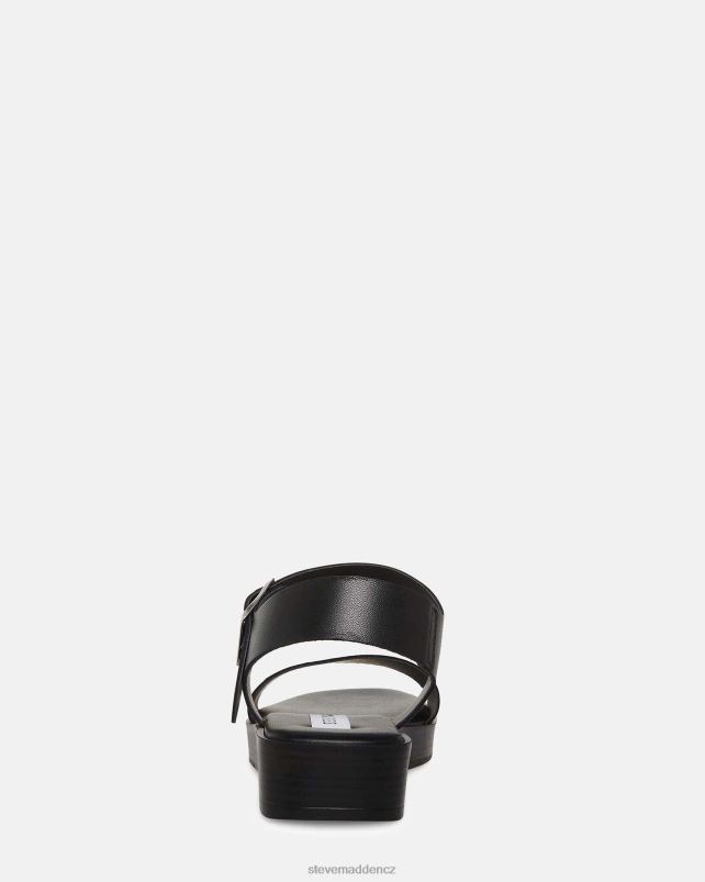 obuv Černá kůže LR2BN22 ženy Steve Madden keenan
