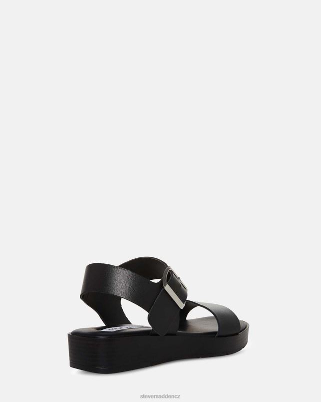 obuv Černá kůže LR2BN22 ženy Steve Madden keenan