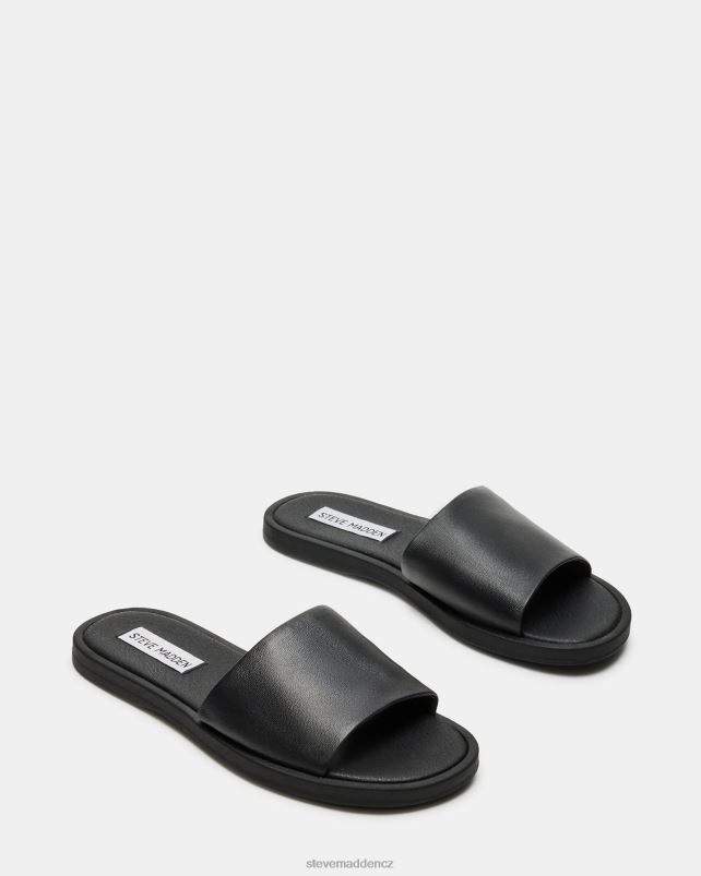 obuv Černá kůže LR2BN30 ženy Steve Madden kaya