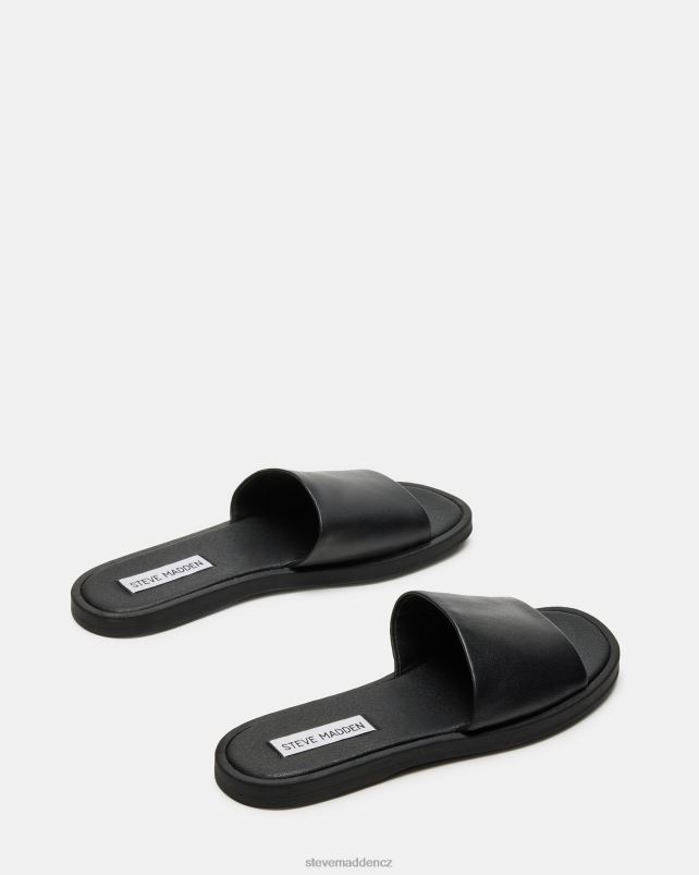 obuv Černá kůže LR2BN30 ženy Steve Madden kaya
