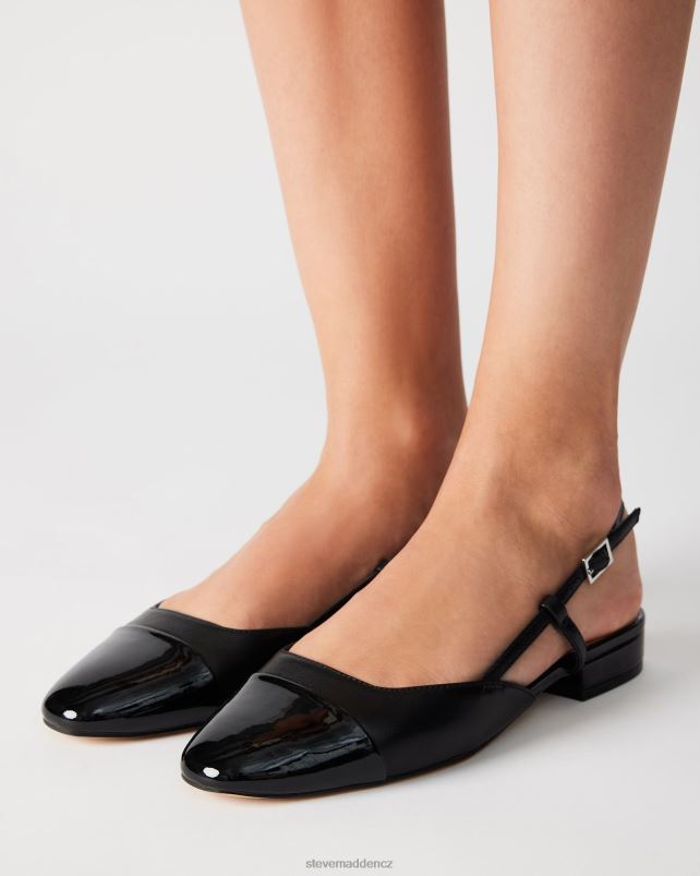 obuv Černá kůže LR2BN504 ženy Steve Madden belinda