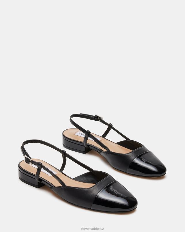 obuv Černá kůže LR2BN504 ženy Steve Madden belinda