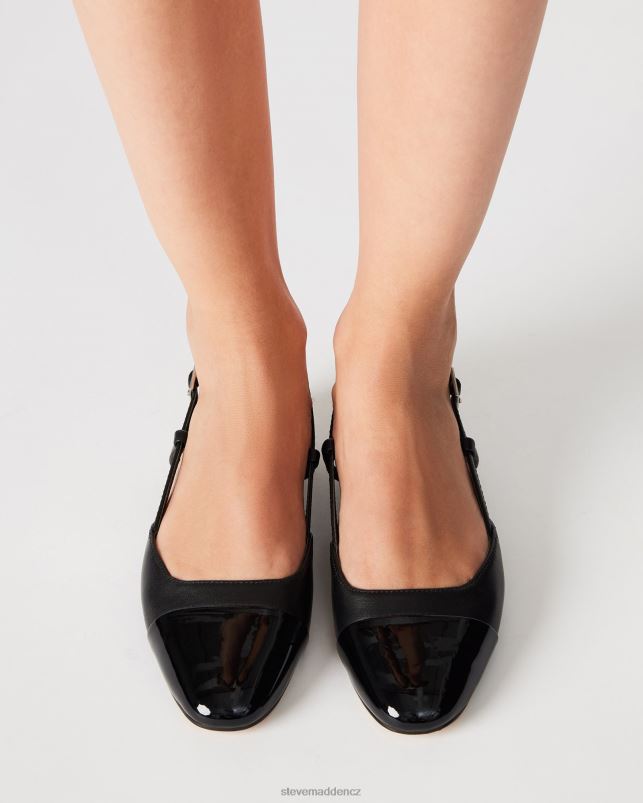 obuv Černá kůže LR2BN504 ženy Steve Madden belinda