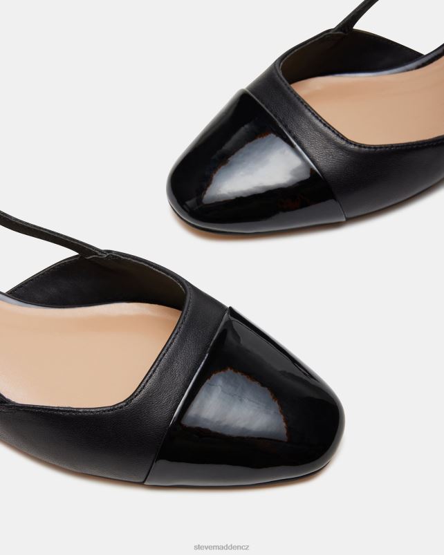 obuv Černá kůže LR2BN504 ženy Steve Madden belinda