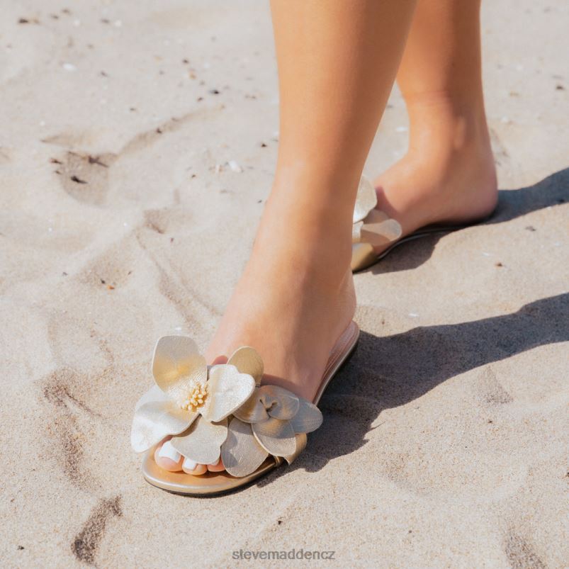 obuv zlatá kůže LR2BN104 ženy Steve Madden melena