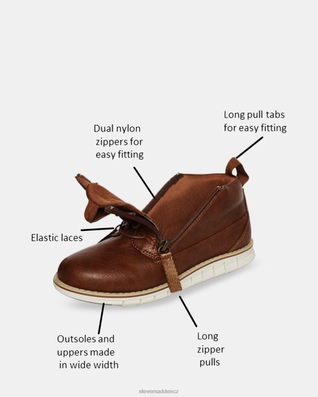 obuv hnědý LR2BN1170 děti Steve Madden hlavní