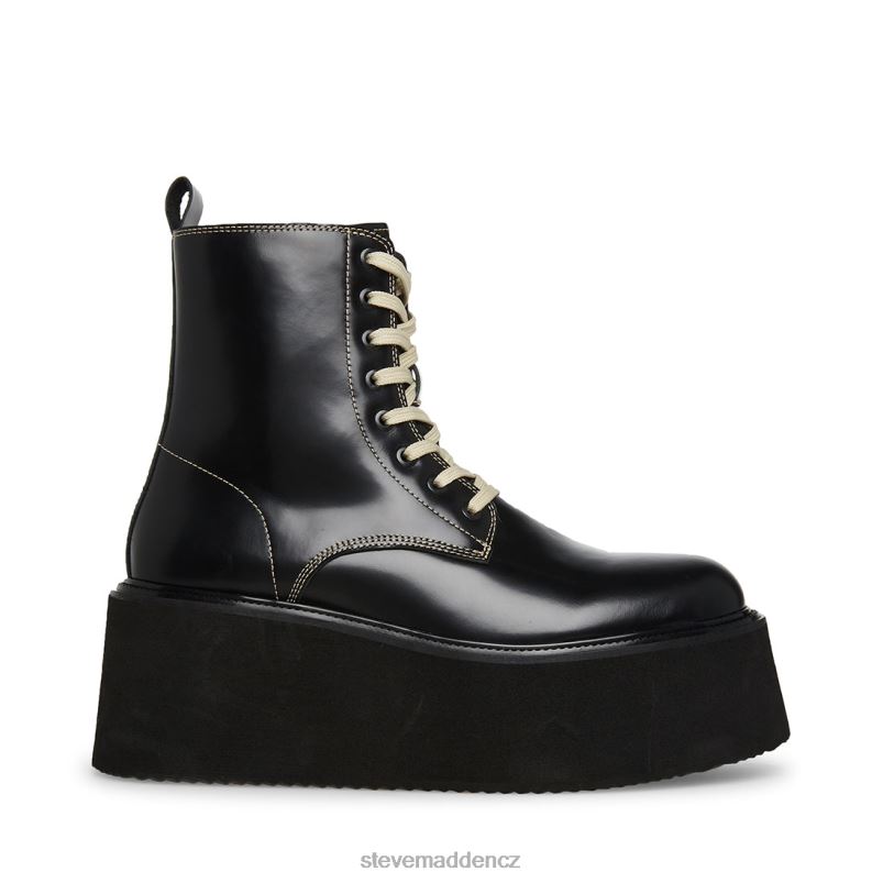 obuv černá bílá kůže LR2BN953 muži Steve Madden Lejzr
