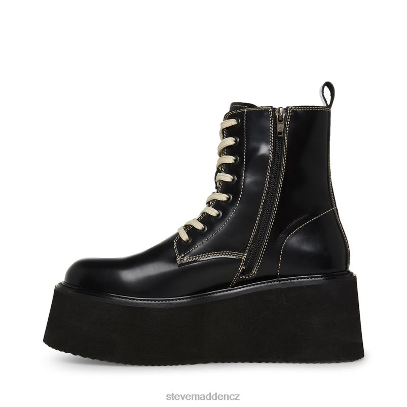 obuv černá bílá kůže LR2BN953 muži Steve Madden Lejzr
