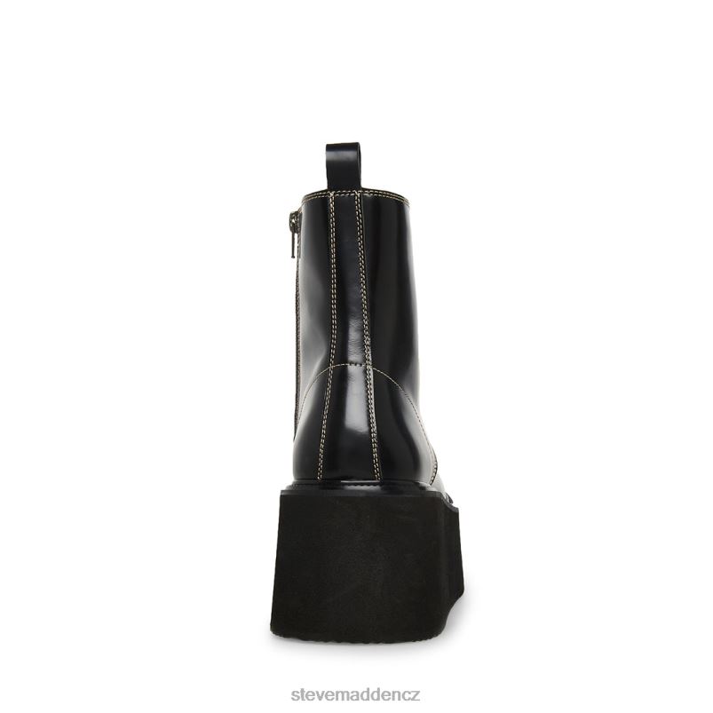 obuv černá bílá kůže LR2BN953 muži Steve Madden Lejzr