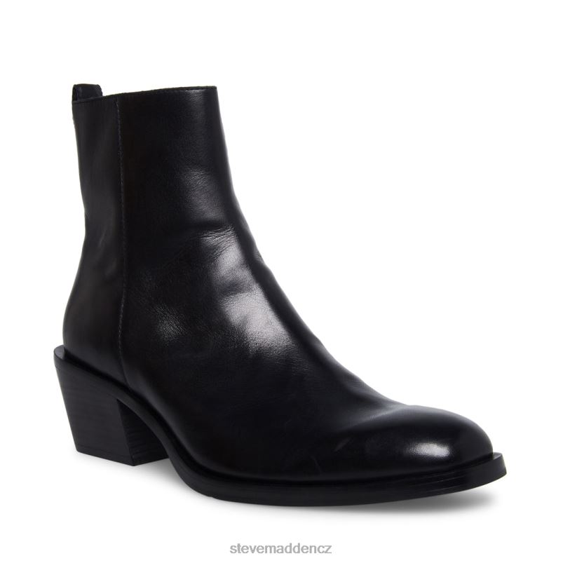 obuv Černá kůže LR2BN929 muži Steve Madden boháč