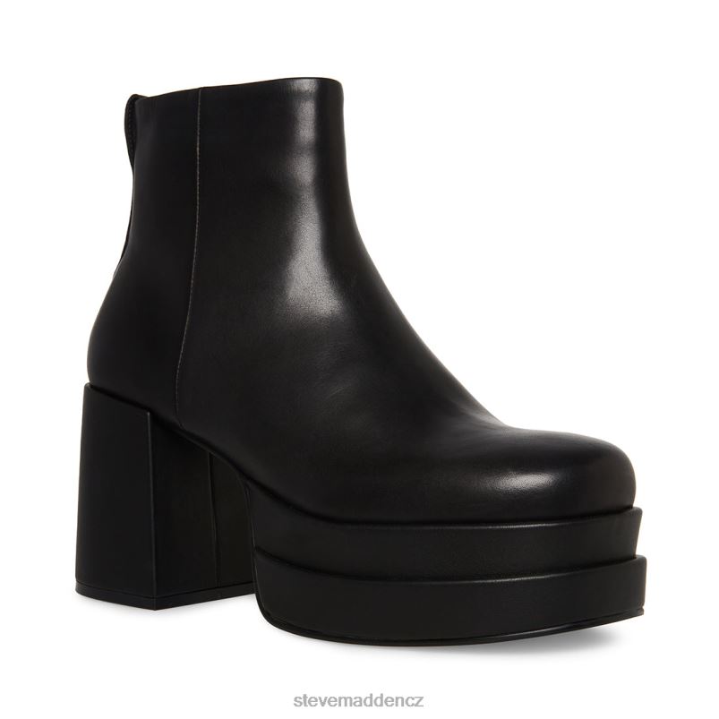 obuv Černá kůže LR2BN933 muži Steve Madden zmije