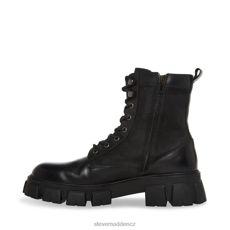 obuv Černá kůže LR2BN935 muži Steve Madden cortina